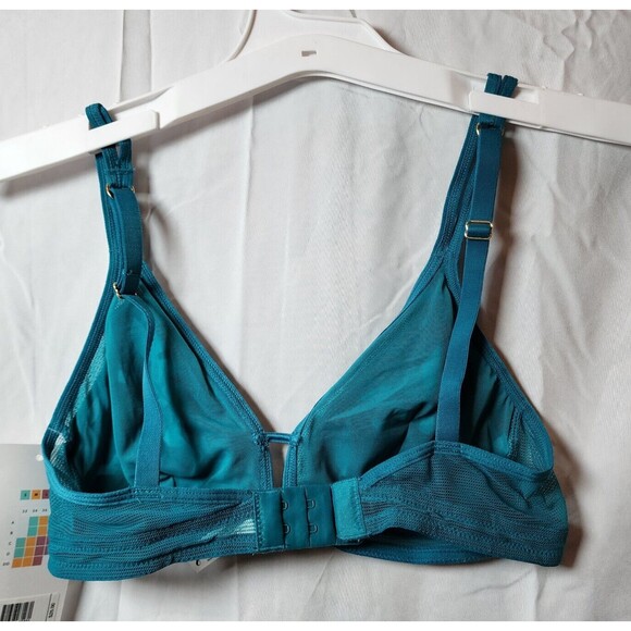 New Lively Women's Multicolor Wireless Semi Sheer Bra Adjustable Straps Size M - Picture 3 of 5